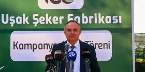 Nuri Şeker Uşak Şeker Fabrikası'nda 100. üretim dönemi başladı 