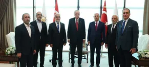 Cumhurbaşkanı Erdoğan, HÜDA PAR Genel Başkanı Yapıcıoğlu'nu kabul etti