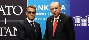 Macron: Erdoğan'la görüşmeden çok memnunum