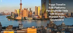 Yuppi Travel'ın B2B Platformu Pax2night Bir Yılda %69 Büyüdü: Küresel Ağını Güçlendirdi