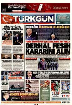 TÜRKGÜN 16 Mart 2025 gazete manşeti