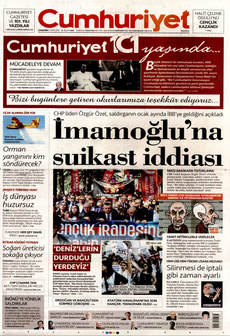 CUMHURİYET 7 Mayıs 2025 gazete manşeti