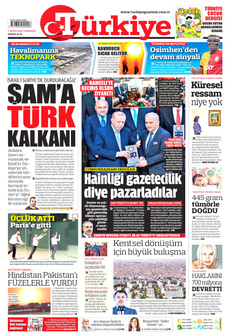 TÜRKİYE GAZETESİ 7 Mayıs 2025 gazete manşeti
