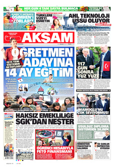 AKŞAM 7 Mayıs 2025 gazete manşeti