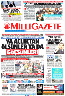 MİLLİ GAZETE 7 Mayıs 2025 gazete manşeti