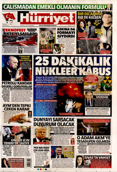 HÜRRİYET 8 Mayıs 2025 gazete manşeti