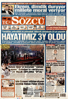 SÖZCÜ 8 Mayıs 2025 gazete manşeti