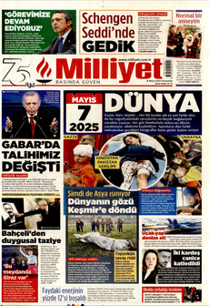 MİLLİYET 8 Mayıs 2025 gazete manşeti