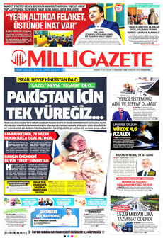 MİLLİ GAZETE 8 Mayıs 2025 gazete manşeti