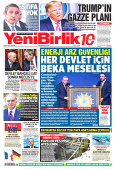 YENİBİRLİK 8 Mayıs 2025 gazete manşeti