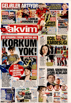 TAKVİM 8 Mayıs 2025 gazete manşeti