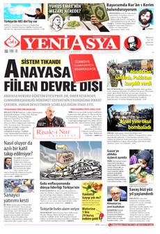 YENİ ASYA 8 Mayıs 2025 gazete manşeti