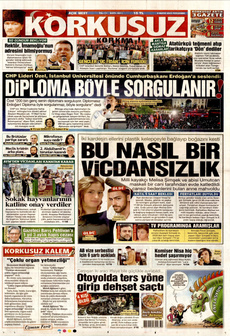 KORKUSUZ 8 Mayıs 2025 gazete manşeti