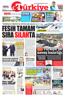 TÜRKİYE GAZETESİ 9 Mayıs 2025 gazete manşeti