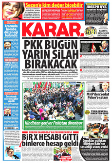 KARAR 9 Mayıs 2025 gazete manşeti