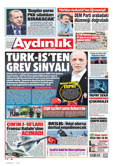 AYDINLIK GAZETESİ 9 Mayıs 2025 gazete manşeti