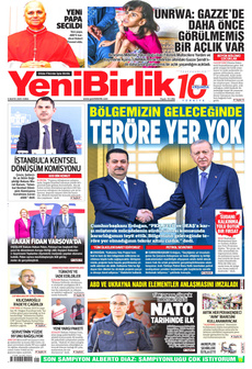 YENİBİRLİK 9 Mayıs 2025 gazete manşeti