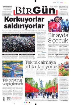 BİRGÜN 9 Mayıs 2025 gazete manşeti