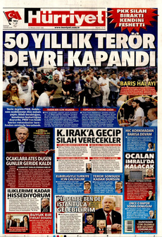 HÜRRİYET 13 Mayıs 2025 gazete manşeti