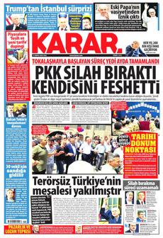 KARAR 13 Mayıs 2025 gazete manşeti