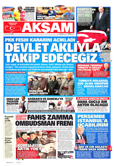 AKŞAM 13 Mayıs 2025 gazete manşeti