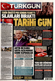 TÜRKGÜN 13 Mayıs 2025 gazete manşeti