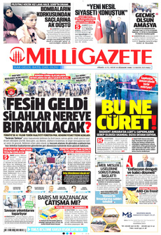 MİLLİ GAZETE 13 Mayıs 2025 gazete manşeti