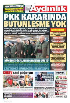 AYDINLIK GAZETESİ 13 Mayıs 2025 gazete manşeti