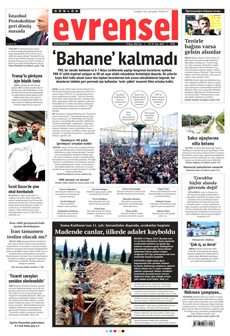EVRENSEL 13 Mayıs 2025 gazete manşeti