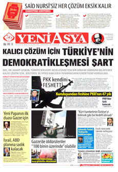 YENİ ASYA 13 Mayıs 2025 gazete manşeti