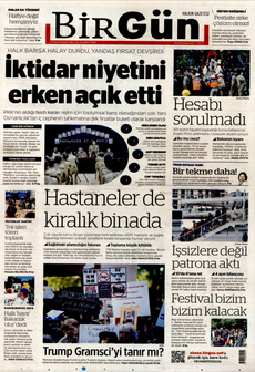 BİRGÜN 13 Mayıs 2025 gazete manşeti
