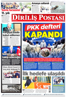 DİRİLİŞ POSTASI 13 Mayıs 2025 gazete manşeti
