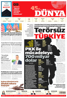 DÜNYA 13 Mayıs 2025 gazete manşeti