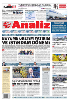 ANALİZ 13 Mayıs 2025 gazete manşeti