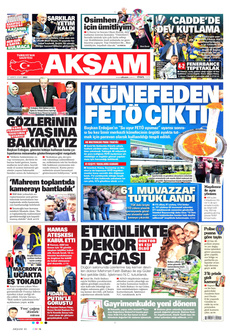 AKŞAM 27 Mayıs 2025 gazete manşeti