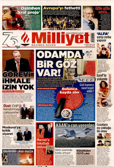 MİLLİYET 27 Mayıs 2025 gazete manşeti