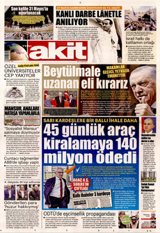 YENİ AKİT 27 Mayıs 2025 gazete manşeti