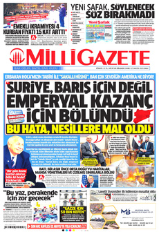 MİLLİ GAZETE 27 Mayıs 2025 gazete manşeti