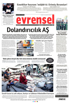 EVRENSEL 27 Mayıs 2025 gazete manşeti