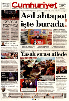 CUMHURİYET 28 Mayıs 2025 gazete manşeti