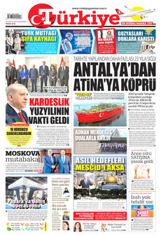 TÜRKİYE GAZETESİ 28 Mayıs 2025 gazete manşeti