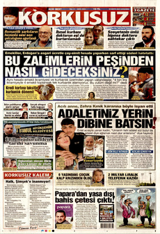 KORKUSUZ 28 Mayıs 2025 gazete manşeti