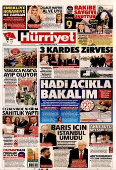 HÜRRİYET 29 Mayıs 2025 gazete manşeti