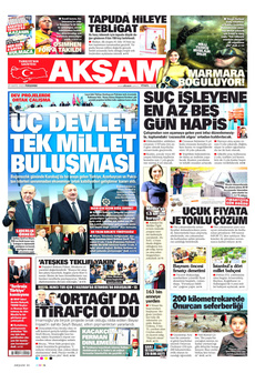 AKŞAM 29 Mayıs 2025 gazete manşeti