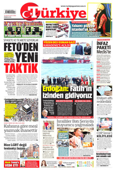 TÜRKİYE GAZETESİ 30 Mayıs 2025 gazete manşeti