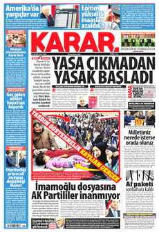 KARAR 30 Mayıs 2025 gazete manşeti