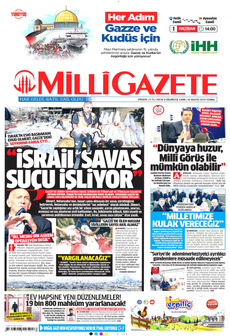 MİLLİ GAZETE 30 Mayıs 2025 gazete manşeti
