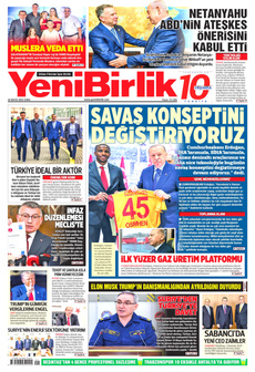 YENİBİRLİK 30 Mayıs 2025 gazete manşeti