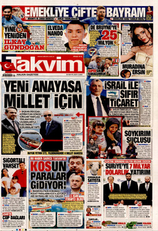TAKVİM 30 Mayıs 2025 gazete manşeti