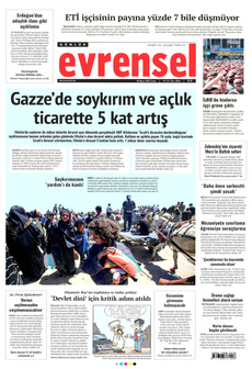 EVRENSEL 30 Mayıs 2025 gazete manşeti